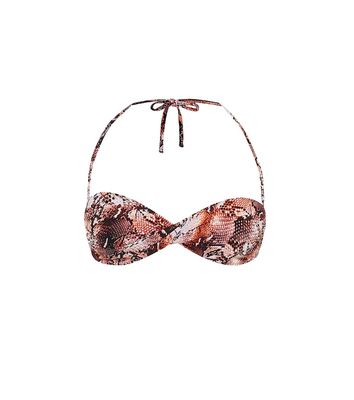Melissa Odabash Martinique snake-effect bikini top