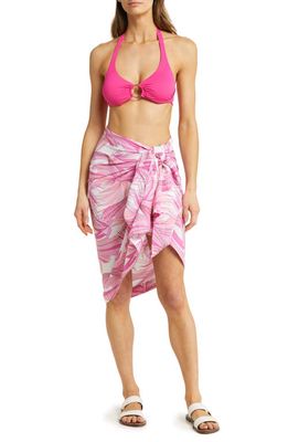 Melissa Odabash Tassel Cover-Up Pareo in Orchid