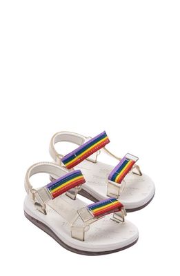 Melissa Papete Rider Sandal in Beige/Rainbow