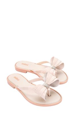 Melissa Slim V Ad Water Resistant Flip Flop in Beige 