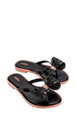 Melissa Slim V Ad Water Resistant Flip Flop in Black 