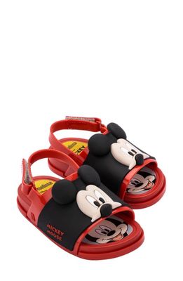 Melissa x Disney Mickey And Friends Water Resistant Slingback Sandal in Red/Black