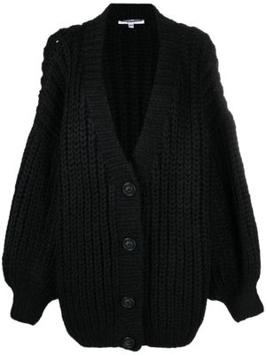 Melitta Baumeister chunky-knit oversized wool-blend cardigan - Black