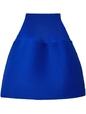 Melitta Baumeister elasticated A-line mini skirt - Blue
