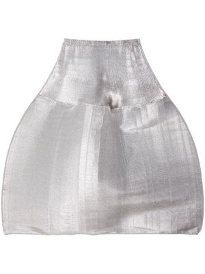 Melitta Baumeister elasticated A-line mini skirt - Silver