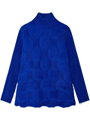 Melitta Baumeister waffle-effect knitted top - Blue