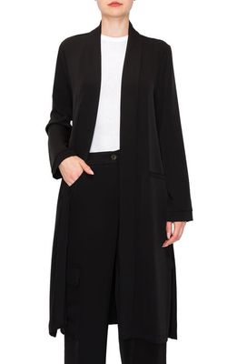 MELLODAY Open Front Duster in Black
