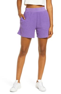 Melody Ehsani Terry Cloth Shorts in Purple