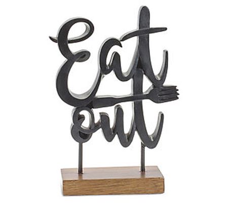 Melrose "Eat Out" Tabletop Kitchen Sign