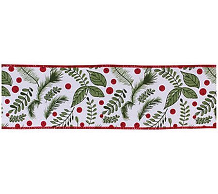 Melrose Wired Cotton Ribbon 4 " x 10 yards