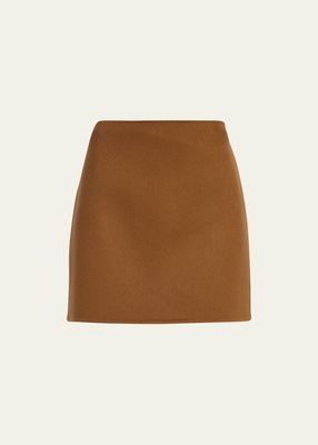 Melton Wool Mini Skirt