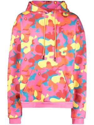 MEMBERS OF THE RAGE camouflage-print cotton hoodie - Pink
