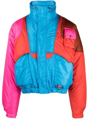 MEMBERS OF THE RAGE colour-block puffer jacket - Blue