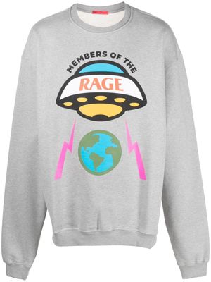 MEMBERS OF THE RAGE illustration-print cotton sweatshirt - Grey