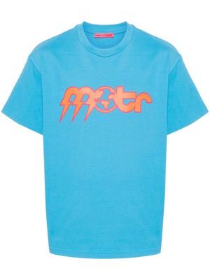 MEMBERS OF THE RAGE logo-print jersey T-shirt - Blue