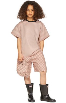 même. SSENSE Exclusive Kids Pink Stripe Block T-Shirt