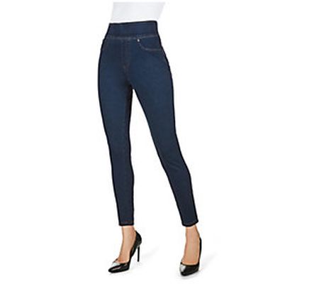 Memoi Cotton Blend Denim Shaping Jean Leggings
