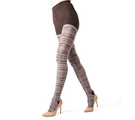Memoi Selbu Sky Geometric Sweater Tights
