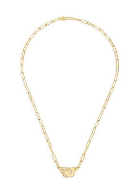 Menottes Dinh Van R10 18K Yellow Gold Pendant Necklace