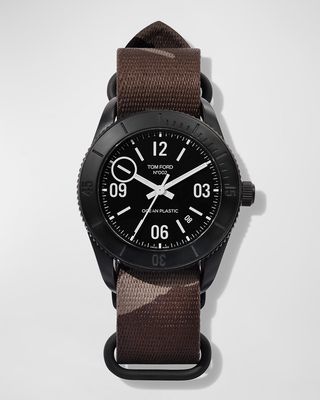 Men's 002 Ocean Plastic Sport Watch, 43mm