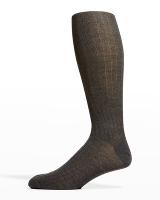 Men's 100% Cashmere Knee-High Socks