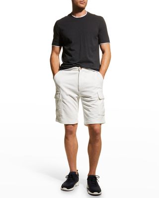 Men's 100 Cotton Cargo Sweat Shorts