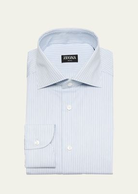 Men's 100 Fili Cotton Micro-Stripe Dress Shirt