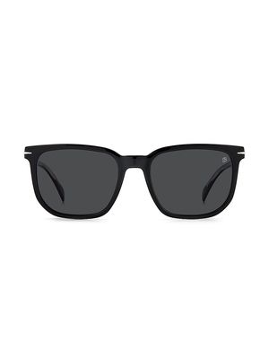 Men's 1076/S 57MM Square Sunglasses - Black - Black