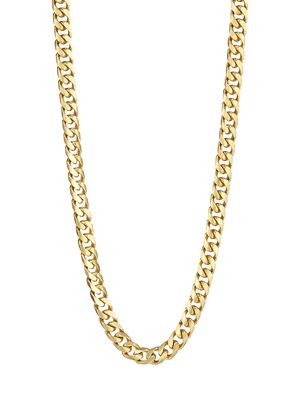 Men's 14K Gold Cuban Chain Necklace - Yellow Gold - Size 22 - Yellow Gold - Size 22