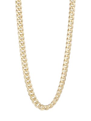 Men's 14K Gold Cuban Chain Necklace - Yellow Gold - Size 24 - Yellow Gold - Size 24
