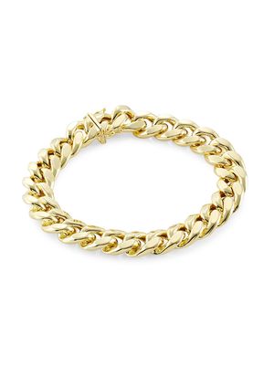 Men's 14K Gold Miami Cuban Chain Bracelet - Yellow Gold - Size 9 - Yellow Gold - Size 9