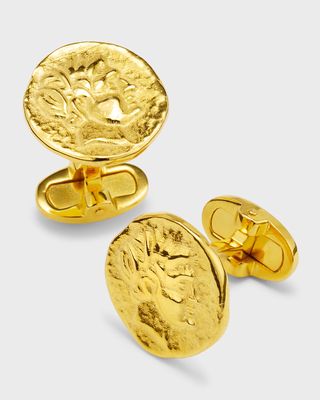 Men's 18K Gold Vermeil Coin Cufflinks