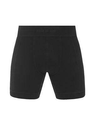 Men's 2-Piece Boxer Brief Set - Black - Size Small