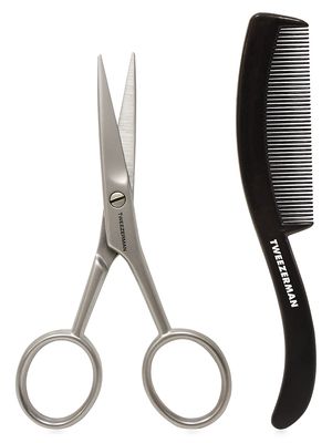Men's 2-Piece Moustache Scissors & Comb Set