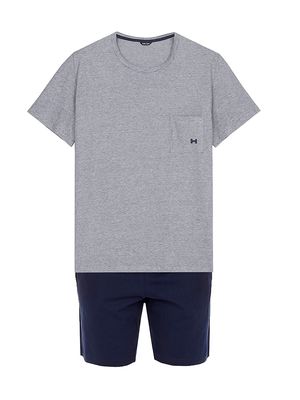Men's 2-Piece T-Shirt & Shorts Pajama Set - Navy - Size Small - Navy - Size Small