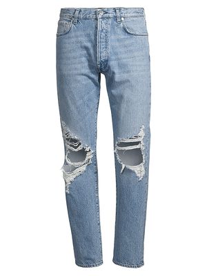 Men's 21 Slim-Straight Jeans - Trinity Blue Ripped - Size 33 - Trinity Blue Ripped - Size 33