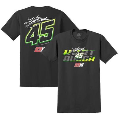Men's 23XI Racing Black Kurt Busch Lifestyle 2-Spot T-Shirt