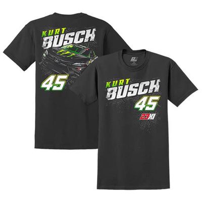 Men's 23XI Racing Black Kurt Busch Monster Car 2-Spot T-Shirt