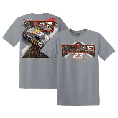 Men's 23XI Racing Charcoal Bubba Wallace McDonald's Car T-Shirt