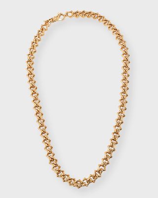 Men's 24K Gold-Plated Arabesque Chain Necklace