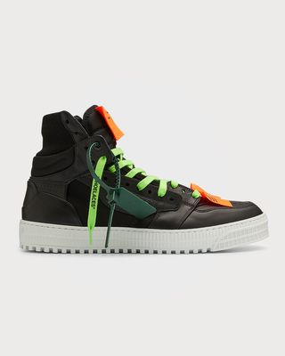 Men's 3.0 Off Court Leather High-Top Sneakers