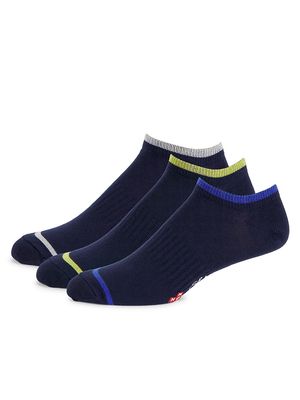 Men's 3-Pack Athletic Socks Set - Navy Blazer
