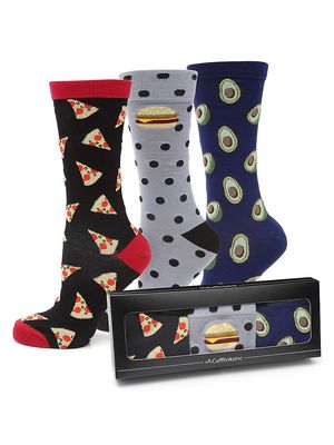 Men's 3-Pair Foodie Graphic Socks
