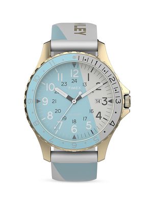 Men's 38MM Timex x Cynthia Rowley Navi Watch - Blue Multi - Blue Multi