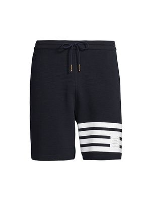 Men's 4-Bar Cotton Sweat Shorts - Navy - Size XS - Navy - Size XS
