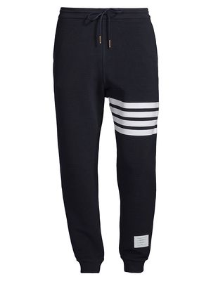 Men's 4-Bar Cotton Sweatpants - Navy - Size XS - Navy - Size XS