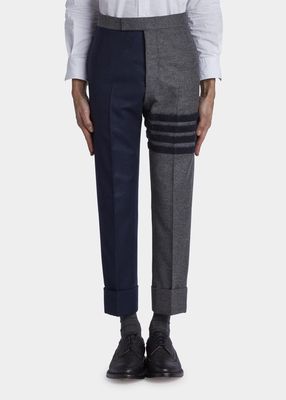 Men's 4-Bar Felted Colorblock Trousers