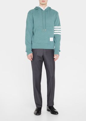 Men's 4-Bar Waffle-Knit Hoodie
