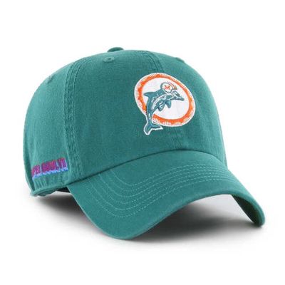 Men's '47 Aqua Miami Dolphins Sure Shot Franchise Fitted Hat