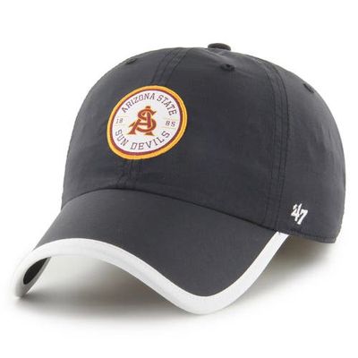 Men's '47 Black Arizona State Sun Devils Microburst Clean Up Adjustable Hat